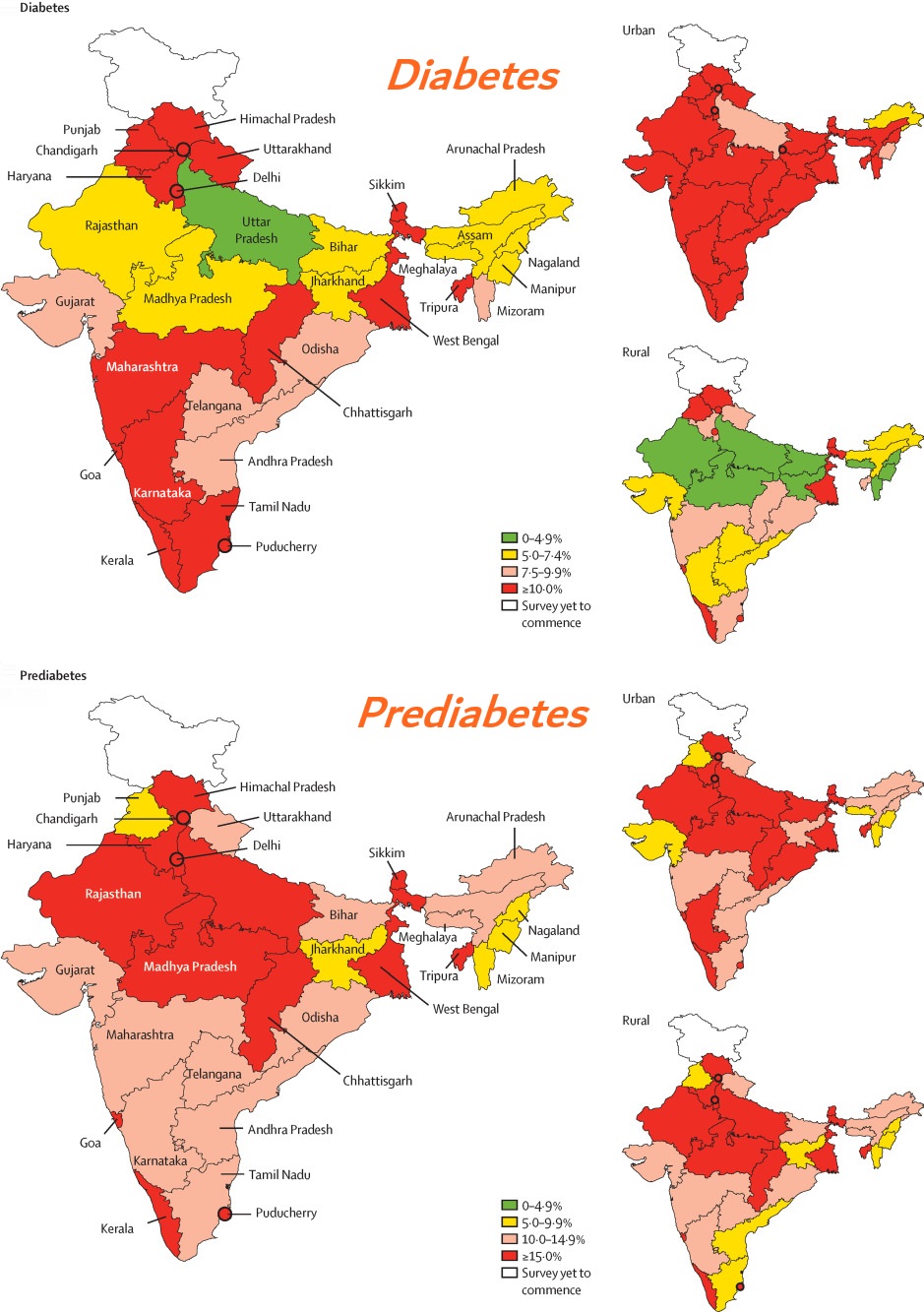 Prediabetes Prevalence Map India